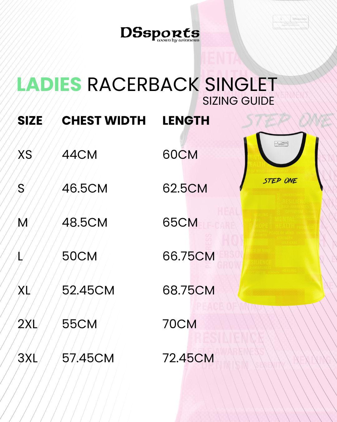 Men's Singlet Yellow