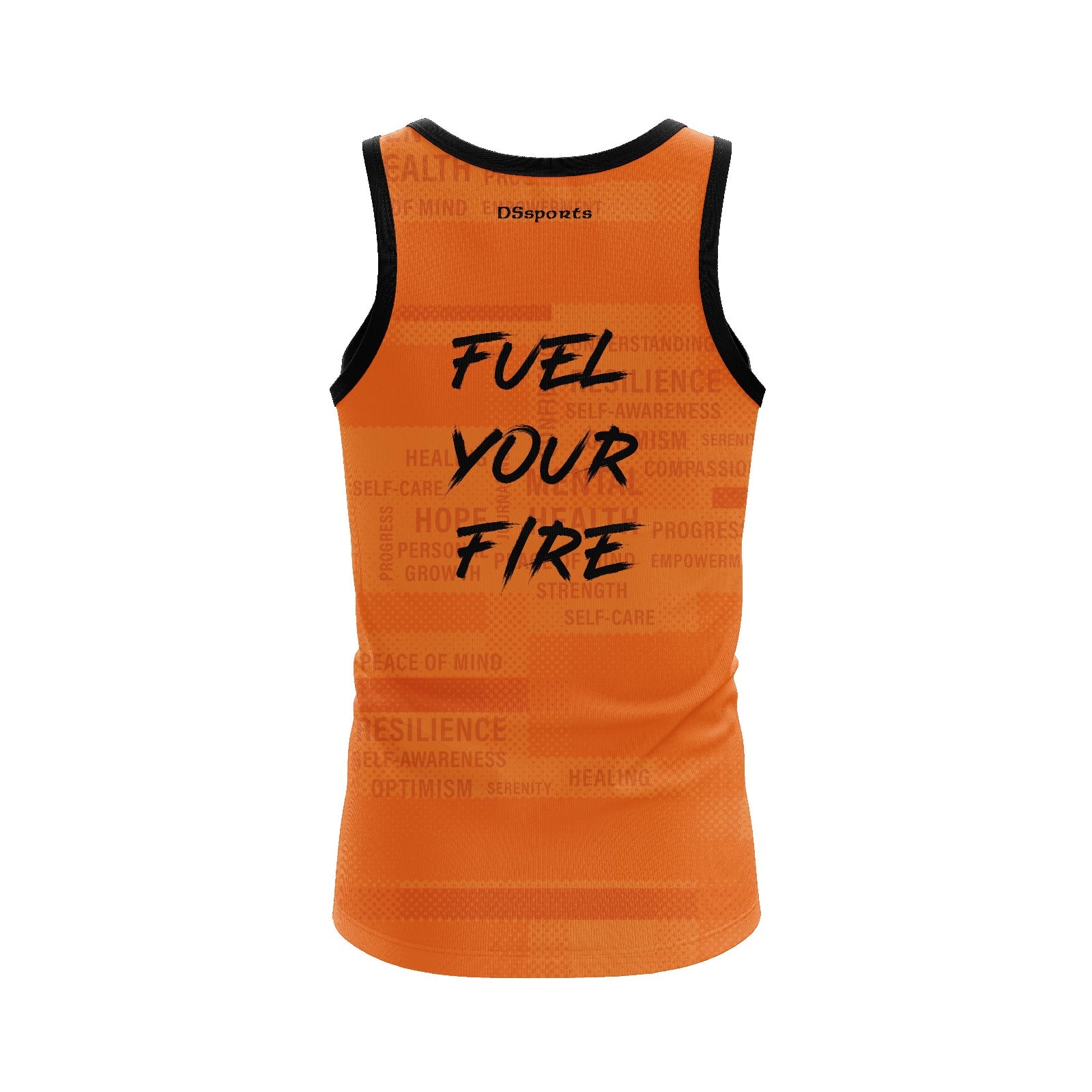 Mens Singlet Orange